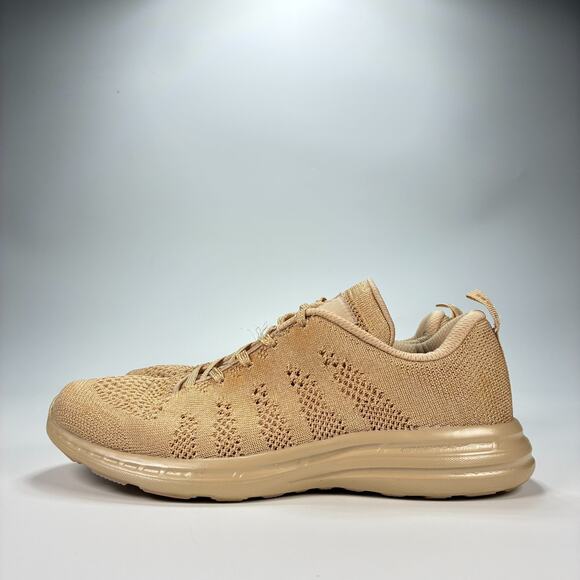 APL TechLoom Pro Beige Knit Running Shoes Lace Up Comfort Sneakers Womens Size 8 - Picture 4 of 10